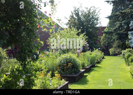 The Martha Springer Botanical Garden on the campus of Willamette University in Salem, Oregon, USA. Stock Photo