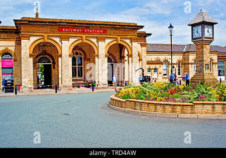 Saltburn Railway Station, Saltburn by the Sea, North Yorkshire, England Stock Photo