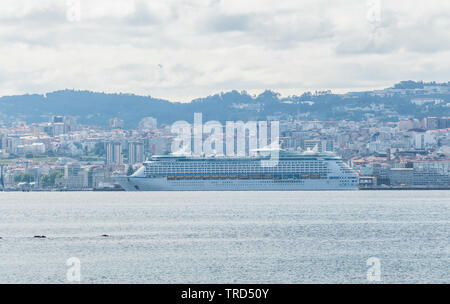 cruise ship in Vigo photo taken on May 27 of 2019 Stock Photo