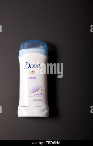 Halifax, Canada- May 31, 2019: Stick of Dove Deodorant Antiperspirant Stock Photo