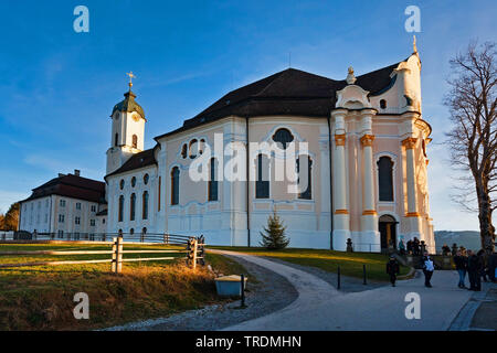 The Pilgrimage Church of Wies, Wieskirche, Germany, Bavaria, Wies Stock Photo