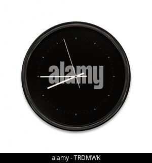 clock displaying a quarter to eight Stock Photo