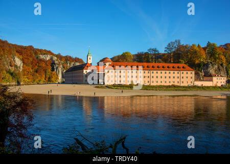 Danube Gorge and Weltenburg Abbey, Germany, Bavaria Stock Photo