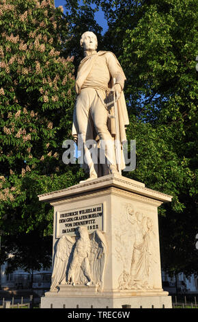 Friedrich Wilhelm III staue  memorial for General Grafen Buelow, Bebelplatz, Unter den Linden, Berlin, Germany, Europe Stock Photo