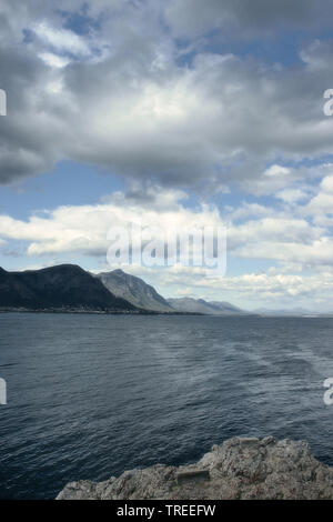 view of Walker Bay from Hermanus, South Africa Stock Photo