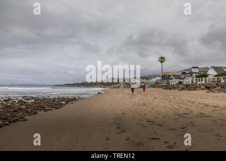 Malibu Beach Landscapes On Cloudy Day Stock Photo