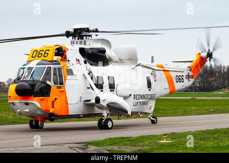 A Westland Sea King Mk.43 rescue helicopter of the Royal Norwegian Air Force. Stock Photo