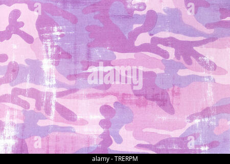 Pink and purple graphic resource camouflage outfit Stock Photo