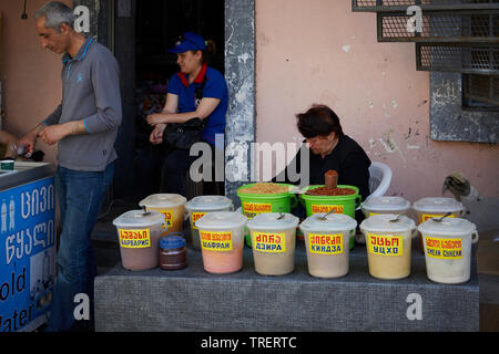 A foodstand in Tbilisi. Georgia Stock Photo