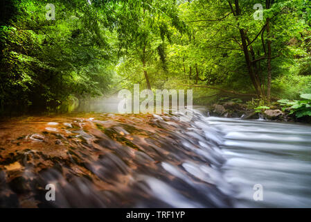 Mine Creek and Waterfall Kocaali Sakarya Turkey Stock Photo