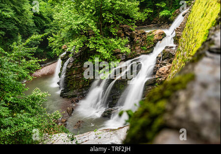 Mine Creek and Waterfall Kocaali Sakarya Turkey Stock Photo