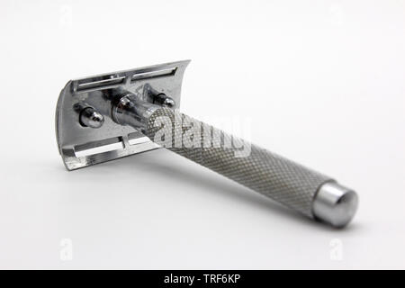 Close Up Shot of a Antique Vintage Double Edged Razor Sharpener, Retro  Concept Stock Photo - Image of grooming, barber: 139760060