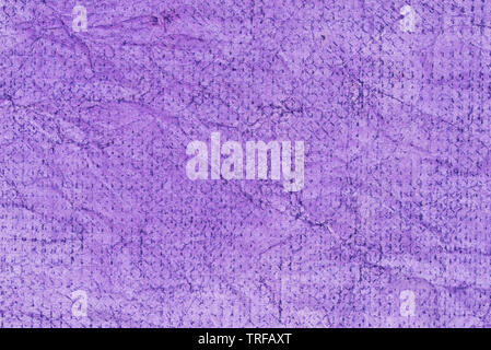 violet crayon pattern on creased paper background texture Stock Photo