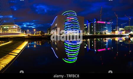 Night view in Dublin, Ireland