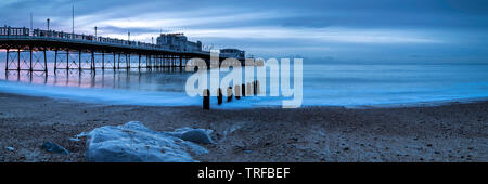 Worthing Pier during sunrise, west sussex, uk Stock Photo