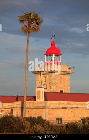 Portugal, Algarve, Lagos, Ponta da Piedade, lighthouse, Stock Photo