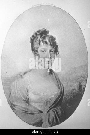 Leopoldine, archduchess of Austria, wife von Pedro I of Brazil. based on painting by Isabey, Jean Baptiste, Additional-Rights-Clearance-Info-Not-Available Stock Photo