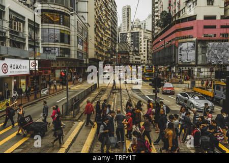 Pedestrians walking during rush hour Stock Photo