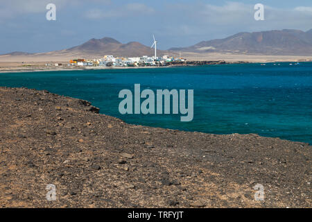 Pueblo El Puertito de la Cruz. Península de Jandía. Isla Fuerteventura. Provincia Las Palmas. Islas Canarias. España Stock Photo