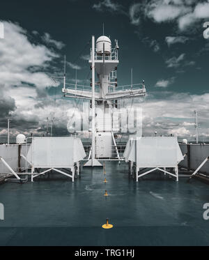 An Radar in blue sky sunset Stock Photo - Alamy