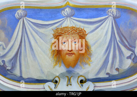 The Veil of Veronica. Klosterneuburg abbey. Vienne. Autriche. Stock Photo