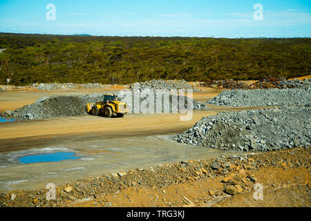 Rock Piles of Mine Ore Stock Photo