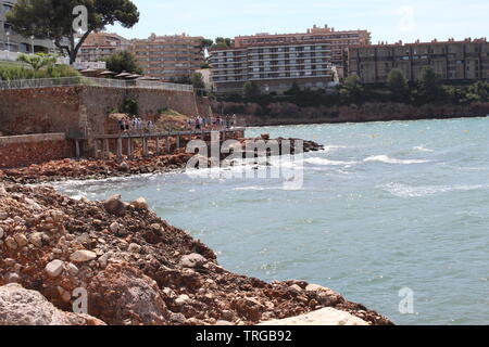 Coast Line of Salou Spain Stock Photo