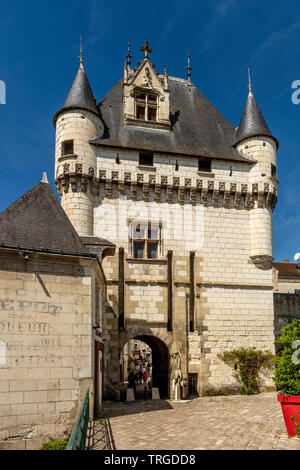The Cordeliers door at the Royal city of Loches,  Indre et Loire, Centre Val de Loire, France Stock Photo