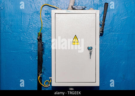 high voltage input device, electricity power circuit breaker Stock Photo