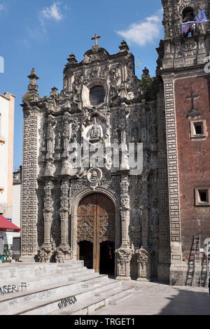 La Santísima Church aka Templo De La Santísima Trinidad Church in Mexico City Stock Photo