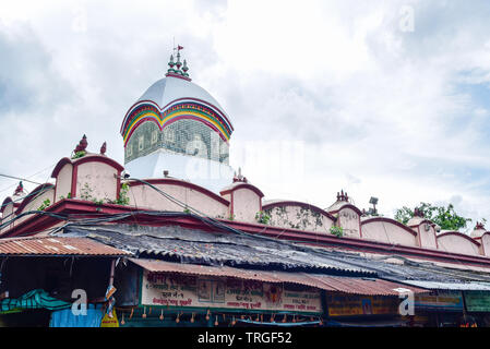 Exteriors of the Kalighat Kali Temple in Kolkata Stock Photo