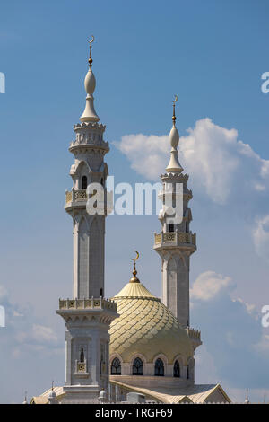 The Great White Mosque of Bolgar, Tatarstan Republic, Russia. It is very similar to the Taj Mahal mosque. Stock Photo
