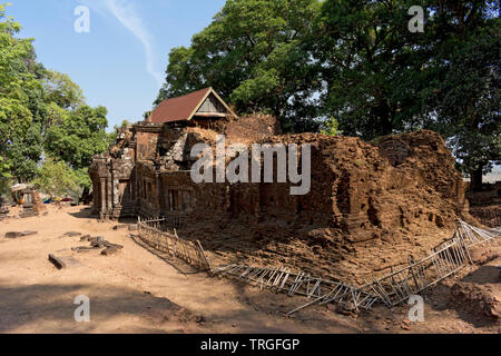 Ancient Ruins at Wat Phou, Champasak, Laos Stock Photo