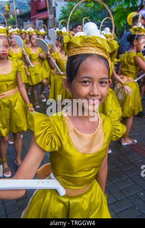 Participants in the Higantes festival in Angono Philippines Stock Photo