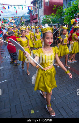 Participants in the Higantes festival in Angono Philippines Stock Photo