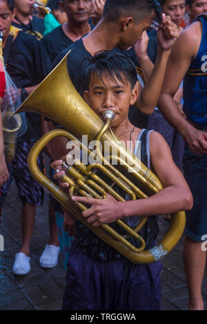 Participants in the Higantes festival in Angono Philippines Stock Photo