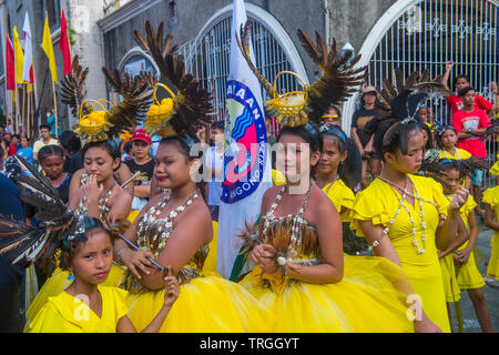 Participants in the Higantes festival in Angono Philippines Stock Photo