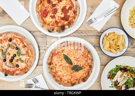 freshly cooked italian food Stock Photo