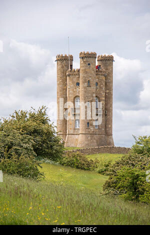 Broadway Tower and Country Park near the Cotswold town of Broadway, Worcestershire, England, UK
