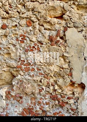 Rough brick and cement wall for backdrop Stock Photo