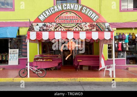 Mexican Candy Store in Ensenada, Baja California, Mexico Stock Photo