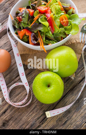 diet, healthy eating, food and weigh loss concept Stock Photo