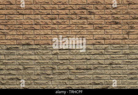 Two-color brick wall texture background Stock Photo