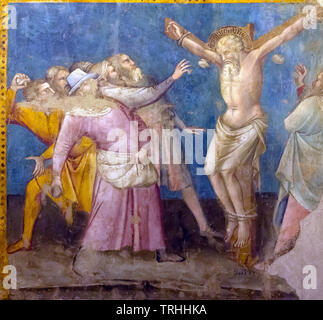 St Philip the Apostle and St James the Lesser, detail, fresco,  Parri di Spinello, Basilica of San Domenico, Arezzo, Tuscany, Italy, Europe Stock Photo