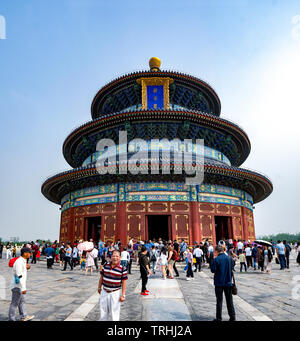 CHINA, Shanghai, 8th May 2019 - Temple of Heaven (Tian Tan) in Beijing Spring Stock Photo