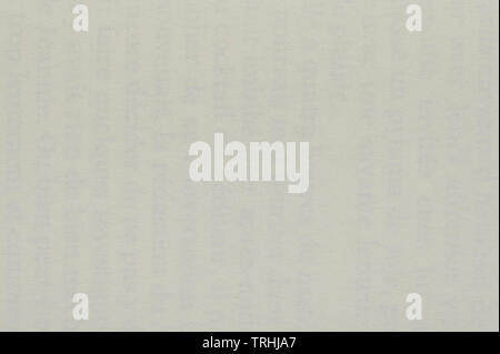 Paper texture with  word printed on other side close up view Stock Photo