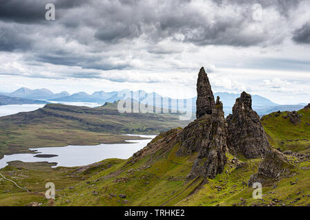The Old Man of Storr Trotternish peninsula Isle of Skye Scotland Stock Photo