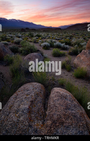 The famous Alabama Hills near Lone Pine, California just below Mt. Whitney in the Eastern Sierra's.
