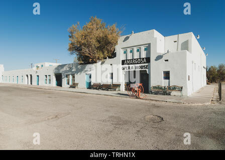 Amargosa Opera House in Death Valley Junction in California. This building is listed in the National Register of Historic Places. Stock Photo