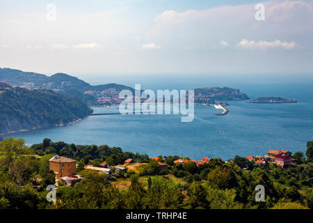 Amasra cityscape - Amasra is a small sea resort town in Bartin (Blacksea) Turkey Stock Photo
